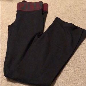 pink VS yoga pants